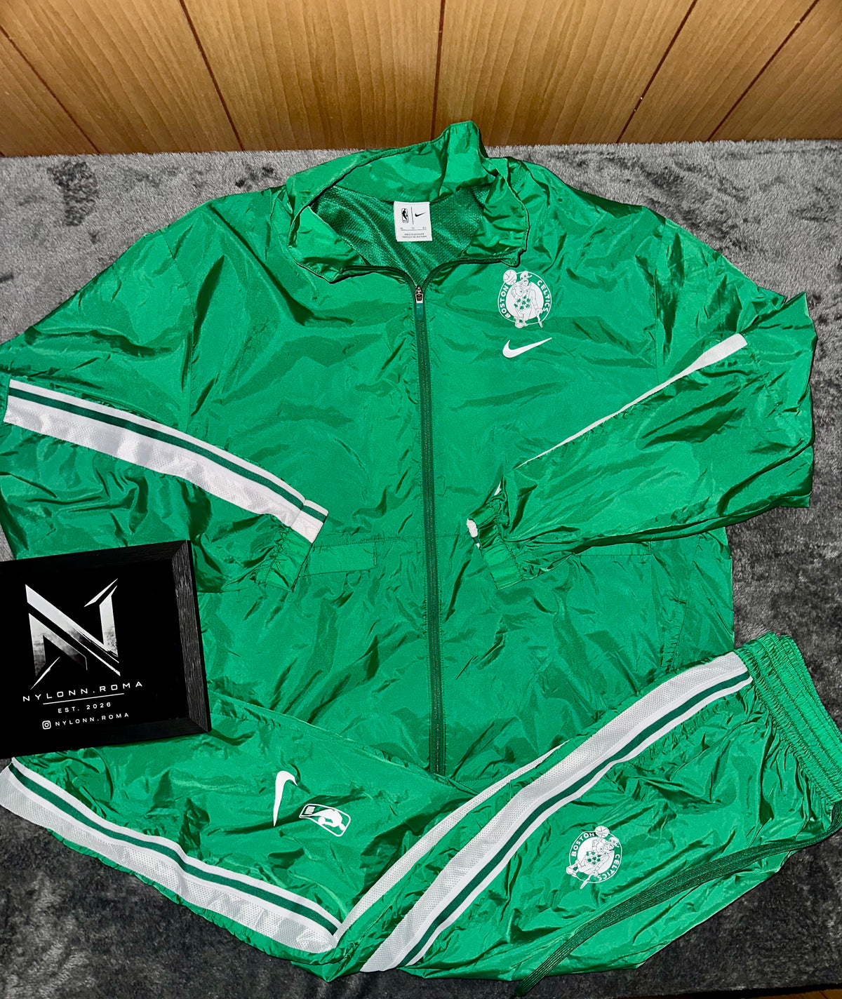 TRACKSUIT NYLON BOSTON CELTICS • VERDE / BIANCO