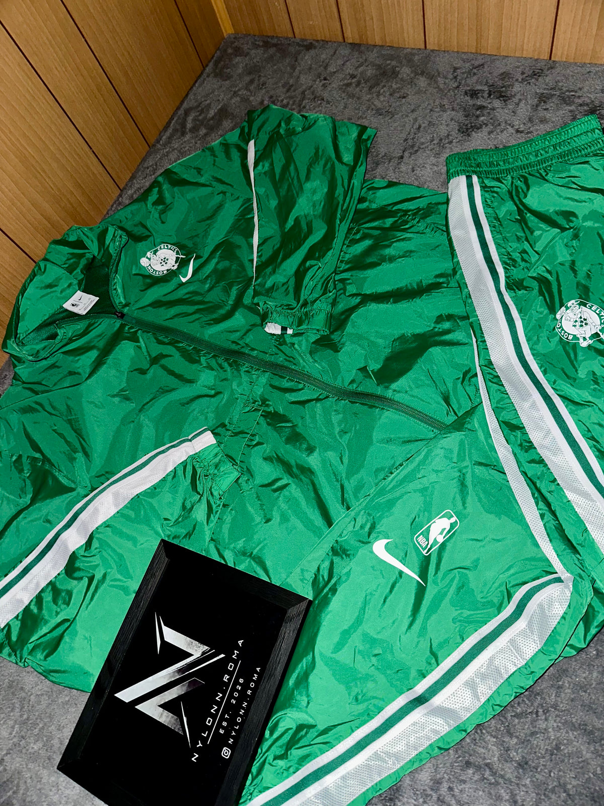 TRACKSUIT NYLON BOSTON CELTICS • VERDE / BIANCO