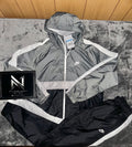 TRACKSUIT NYLON NIKE KING KONG CON BANDE • GRIGIO / NERO / BIANCO