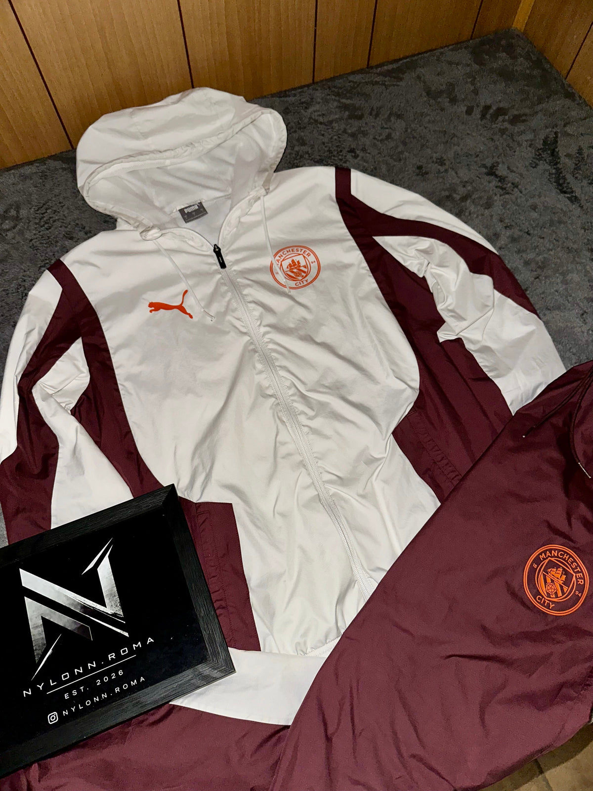 TRACKSUIT MANCHESTER CITY • BIANCO / BORDEAUX