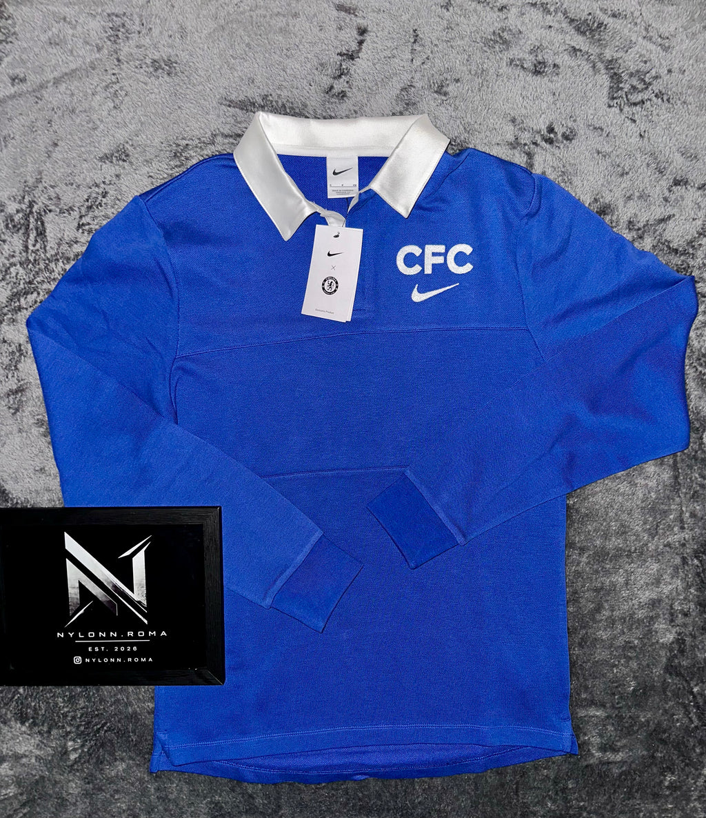 LONGSLEEVE CHELSEA • BLU / BIANCO