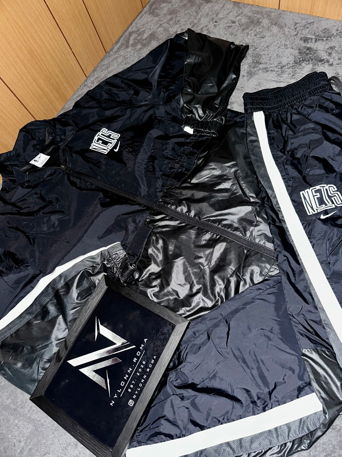 TRACKSUIT BROOKLYN NETS • NERO / BIANCO