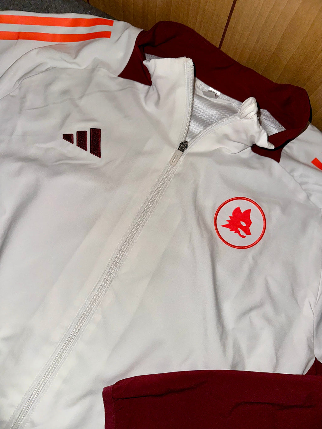 TRACKSUIT RAPPRESENTANZA AS ROMA • BIANCO / BORDEAUX / CORALLO