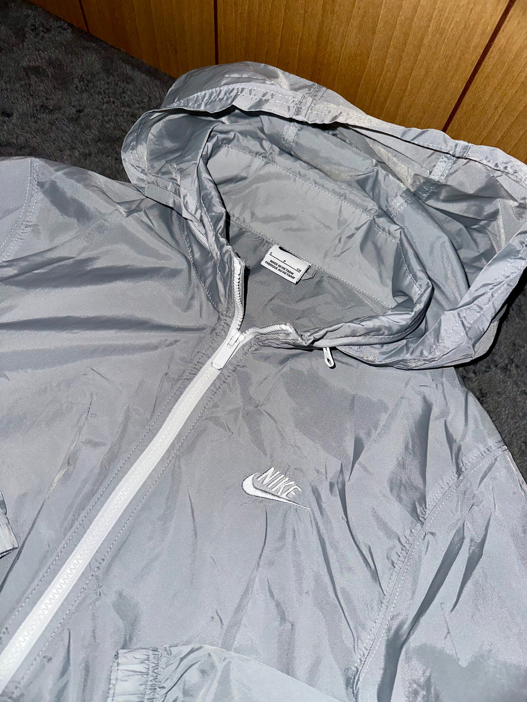 TRACKSUIT NYLON NIKE FLASH • GRIGIO / BIANCO
