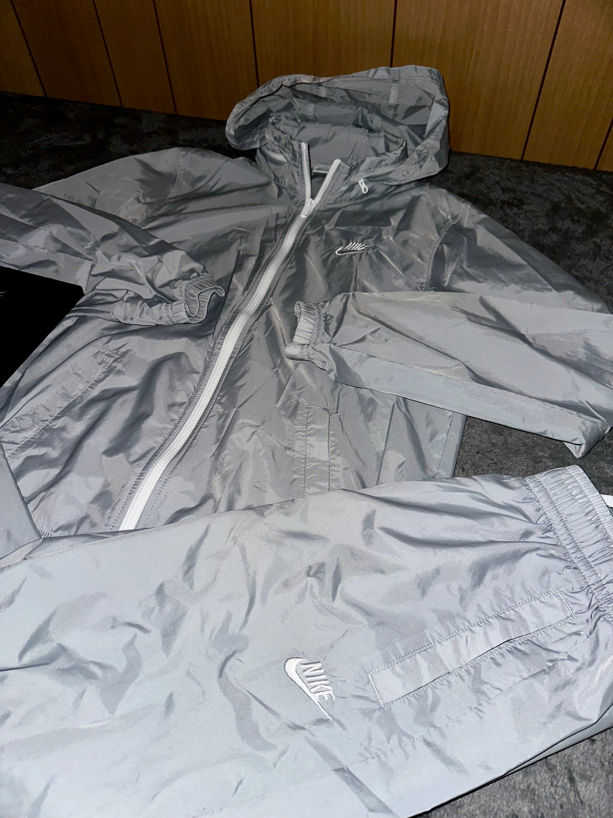 TRACKSUIT NYLON NIKE FLASH • GRIGIO / BIANCO